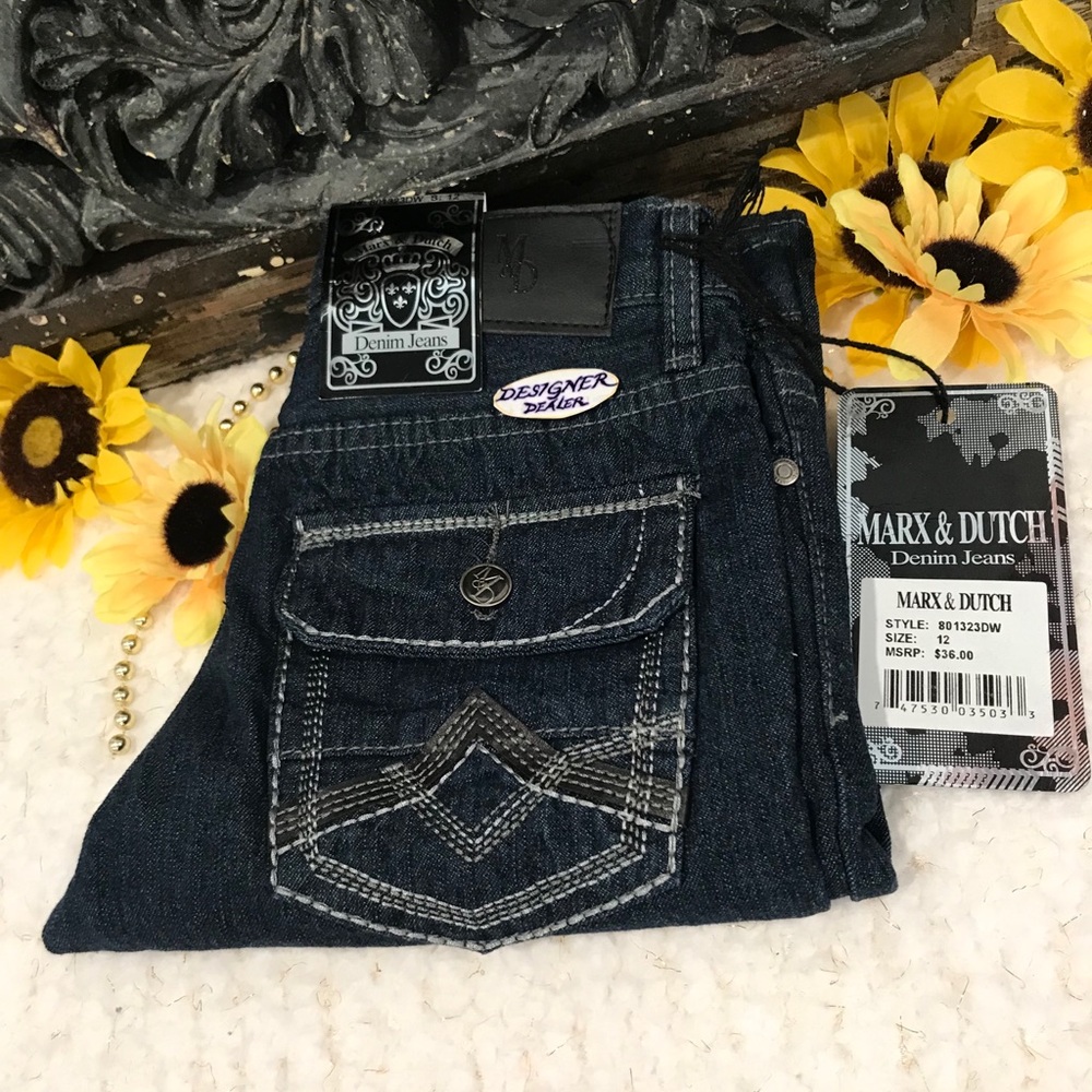 Girls MARX & DUTCH Denim Jeans Size 12 NWT